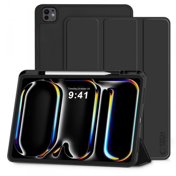 TECH-PROTECT SC PEN – Etui do iPad Pro 13 (M4, 2024–2025) z miejscem na rysik – Czarne