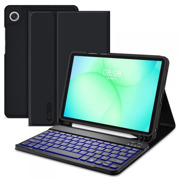 Etui z Klawiaturą i Miejscem na Rysik do Samsung Galaxy Tab A9+ / A11+ - Tech-Protect - Czarne