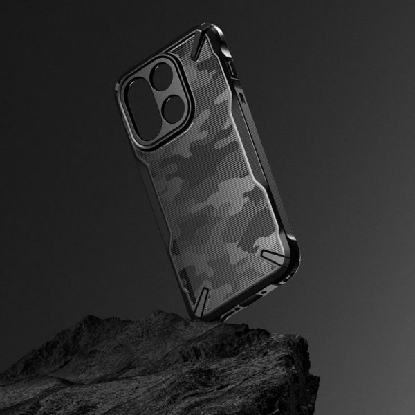 Pancerne Etui OnePlus 15 Ringke Fusion X Czarny Kamuflaż