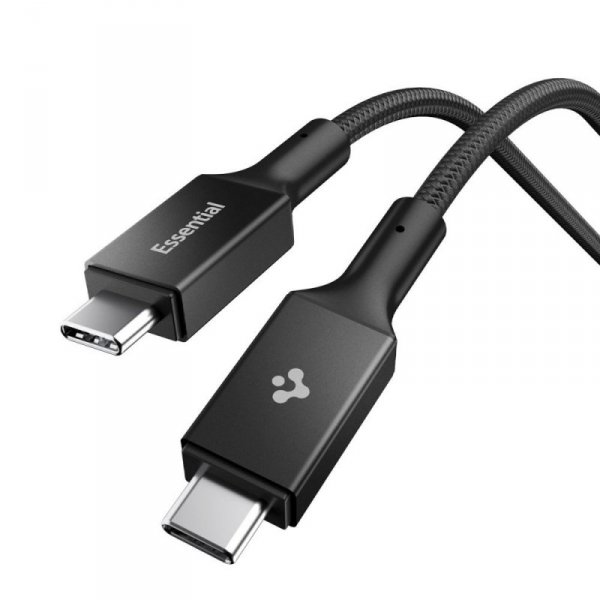Kabel USB-C do USB-C Spigen 100W 1m Szybkie Ładowanie – Czarny