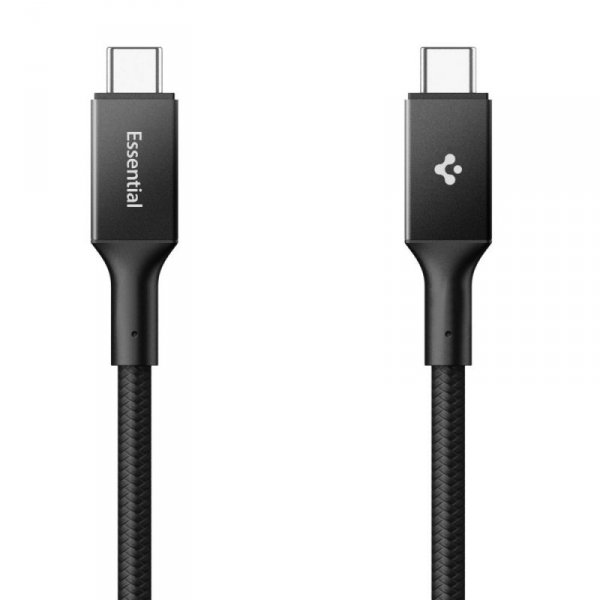 Kabel USB-C do USB-C Spigen 100W 1m Szybkie Ładowanie – Czarny