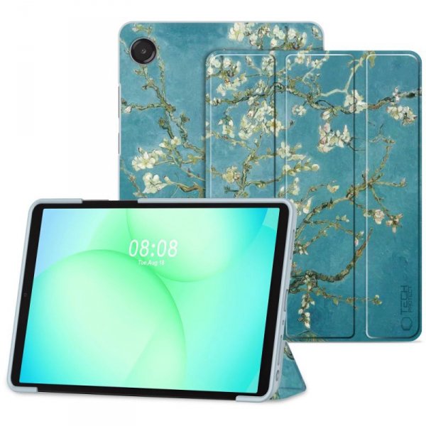 Etui w Kwiaty do Samsung Galaxy Tab A9+ / A11+ - Tech-Protect SmartCase - Sakura