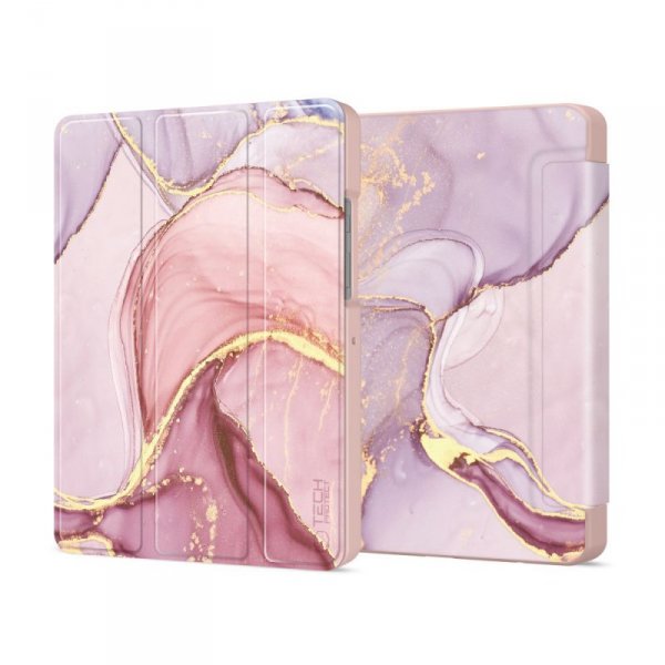 Etui we wzory do Samsung Galaxy Tab A9+ / A11+ - Tech-Protect SmartCase - Marmur (Marble)