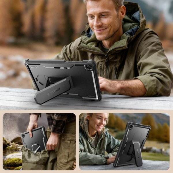 Pancerne Etui do Samsung Galaxy Tab A9+ / A11+ - Tech-Protect Kevlar Pro - Czarne