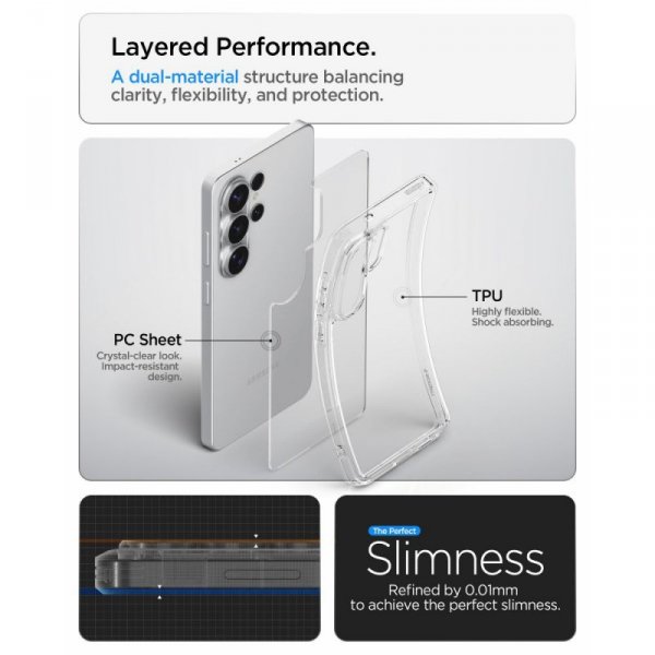 Etui Spigen Ultra Hybrid do Samsung Galaxy S26 Ultra Crystal Clear (Przezroczysty)