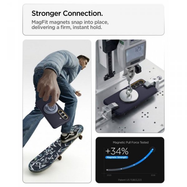 Etui Spigen Nano Pop Mag MagSafe do Galaxy S26 Blueberry Navy (Granatowy)