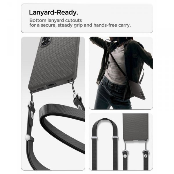 Etui Spigen Liquid Air do Samsung Galaxy S26 Marble Grey (Szary Marmur)