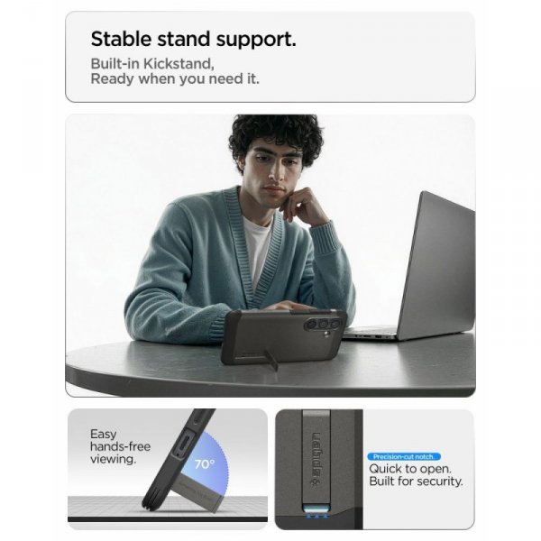 Etui Pancerne Spigen Tough Armor Mag MagSafe do Galaxy S26 Gunmetal