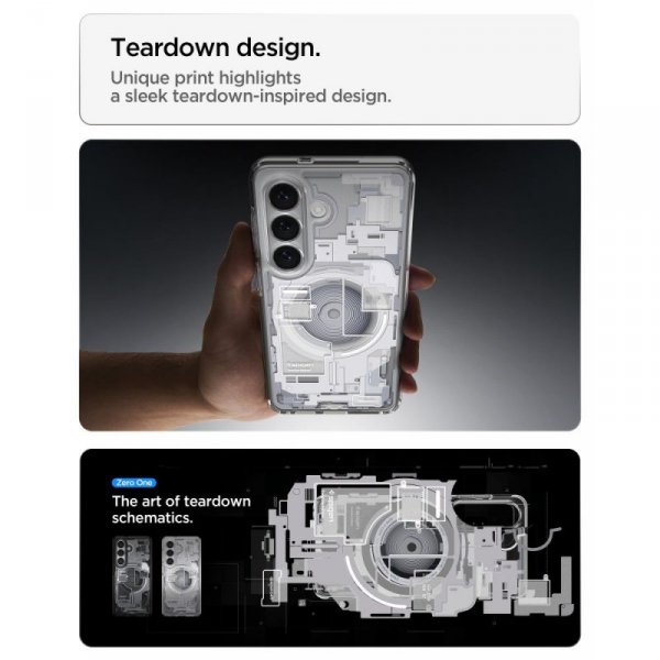 Etui Spigen Ultra Hybrid Mag MagSafe do Galaxy S26 Zero One White