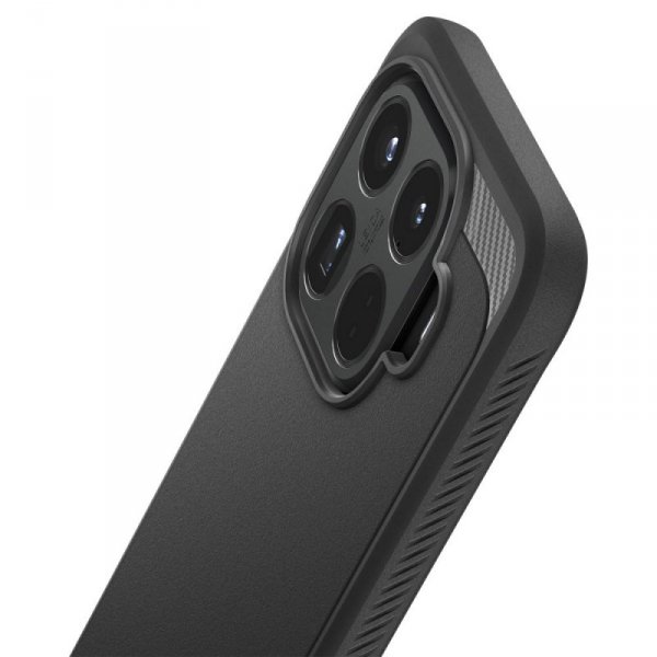 Spigen Rugged Armor do Xiaomi 15T Pro – Pancerne Etui z Technologią Air Cushion, Matte Black