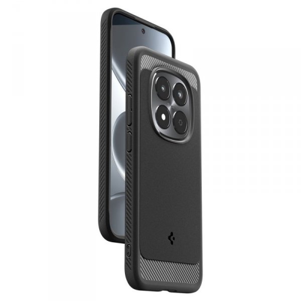 Spigen Rugged Armor do Xiaomi Redmi Note 15 Pro 5G – Pancerne Etui Air Cushion, Matte Black