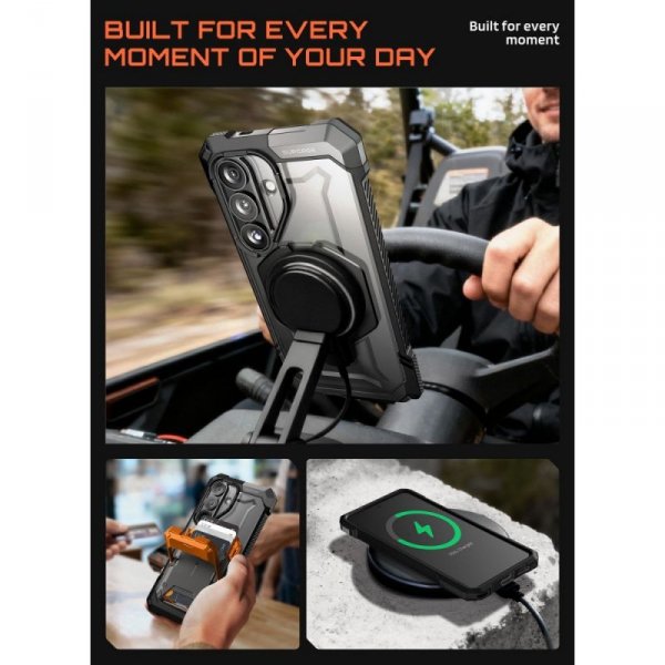 Supcase Pancerne Etui UB Grip Mag MagSafe Etui do Samsung Galaxy S26 Czarne