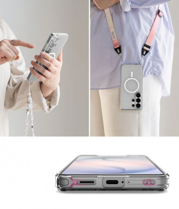 Matowe Etui Samsung Galaxy S26 Ultra Ringke Fusion MagSafe Clear