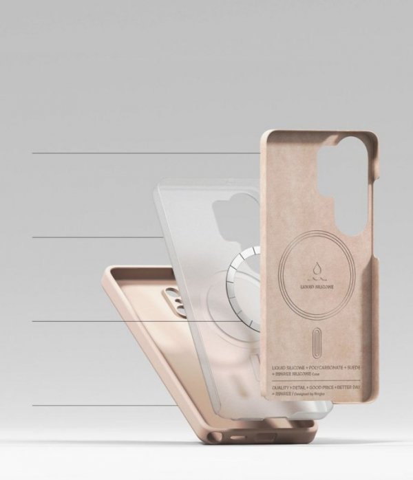 Magnetyczne Etui Samsung Galaxy S26 Ultra Ringke Silicone MagSafe Różowe