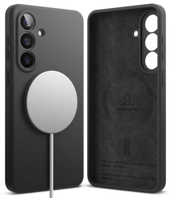 Magnetyczne Etui Samsung Galaxy S26 Plus Ringke Silicone MagSafe Czarne