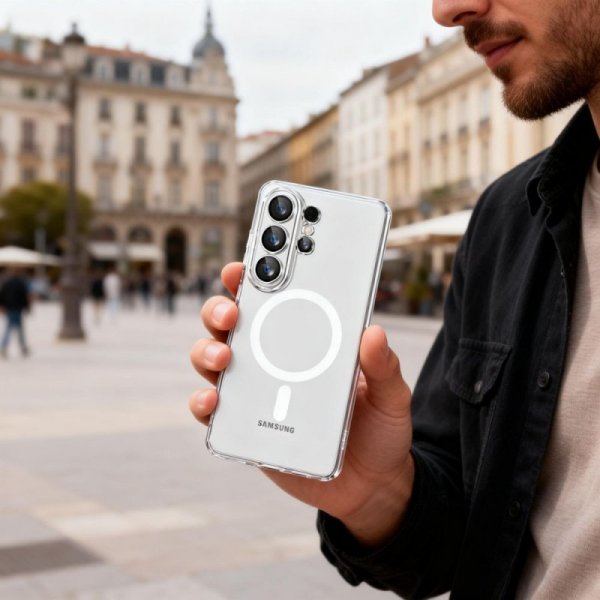 Etui do Samsung Galaxy S26 Ultra MagSafe – Tech-Protect Flexair – Clear / Przezroczyste