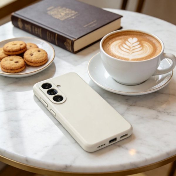 Silikonowe etui do Samsung Galaxy S26+ Plus MagSafe – Tech-Protect Silicone – Kremowe