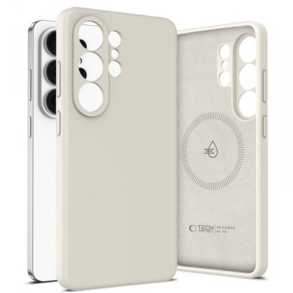 Etui silikonowe TECH-PROTECT SILICONE MAGSAFE GALAXY S26 ULTRA COSMIC LATTE