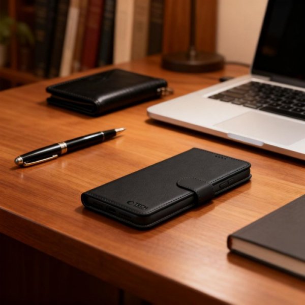 Etui z klapką do Samsung Galaxy S26 Ultra – Tech-Protect Wallet – Black / Czarne