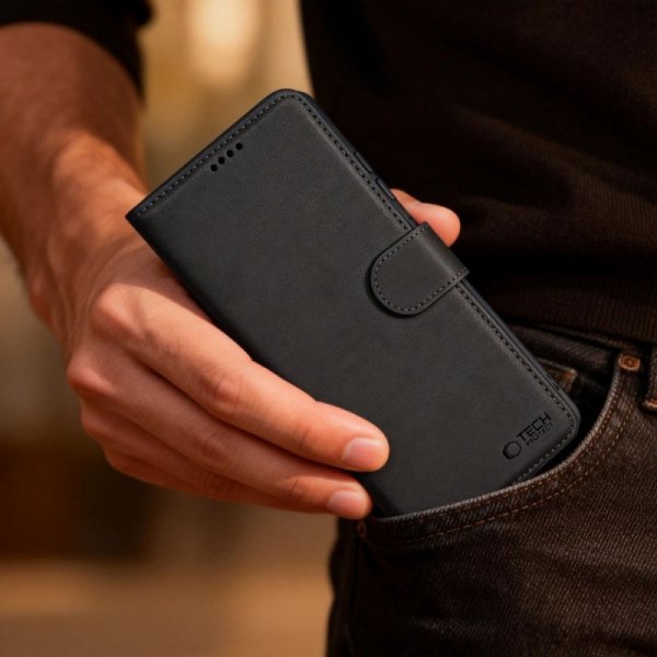 Etui z klapką do Samsung Galaxy S26 Ultra – Tech-Protect Wallet – Black / Czarne