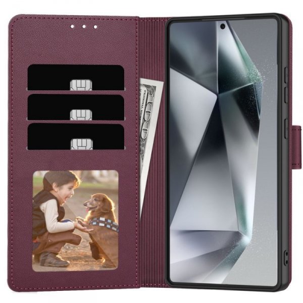 Etui z klapką do Samsung Galaxy S26 Portfel Mulberry Ciemnofioletowe