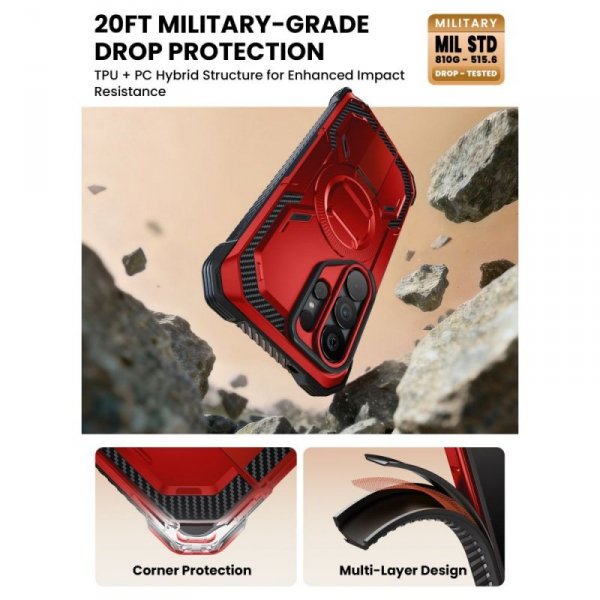 Etui pancerne Supcase IBLSN Armorbox Mag MagSafe do Samsung Galaxy S26 Ultra – Ruddy