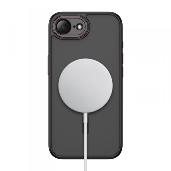 Etui Tech-Protect MagCam MagSafe do iPhone 16e / 17e Matte Black/Red