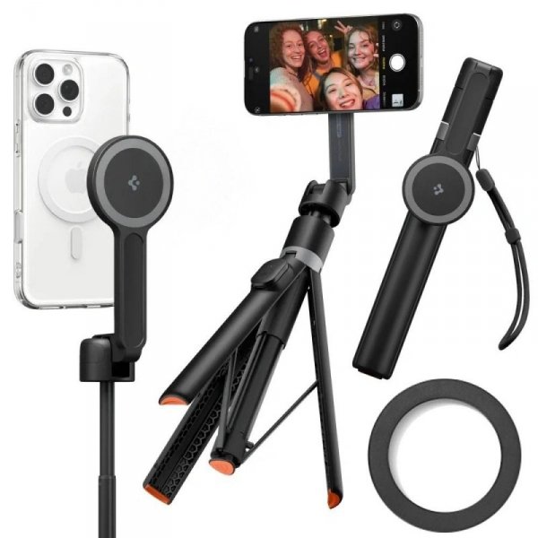 Spigen S581W MagSafe Selfie Stick Tripod – Bluetooth – Czarny