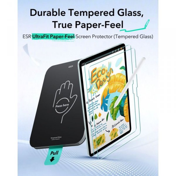 Folia Ochronna ESR Paper-Feel do iPad Air 10.9” 4 / 5 / 2020-2022 / 11” 6 / 7 / 8 / 2024-2026 CLEAR 