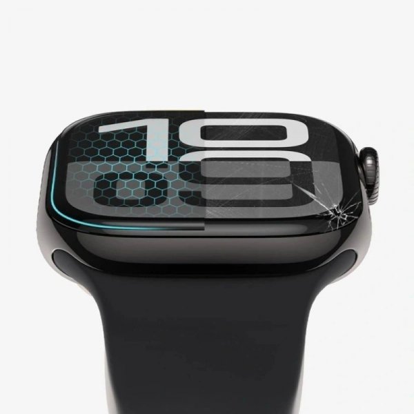 Szkło hybrydowe Tech-Protect Glass Flex+ (2-Pack) do Huawei Watch GT Runner 2 – Czarne (Black)