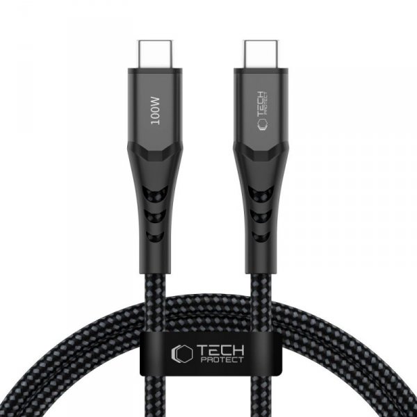 Kabel Tech-Protect UB11T UltraBoost Type-C PD 100W / QC3.0 100cm – czarny (black)