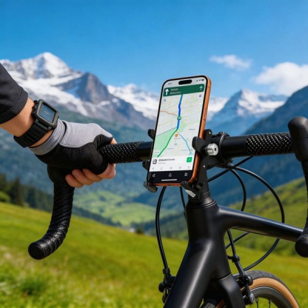 Uchwyt rowerowy uniwersalny na kierownicę Tech-Protect V5 Handlebar &amp; Stem Bike Mount – Czarny (Black)