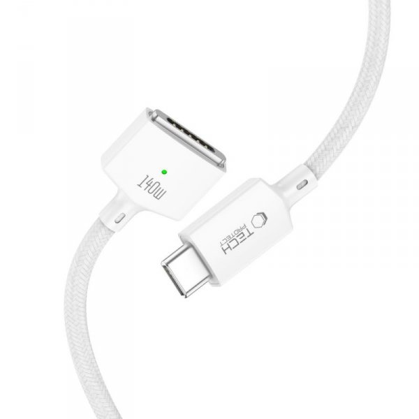 Tech-Protect MMC01 UltraBoost Magnetic MagSafe 3 140W 2m White – Kabel do MacBook