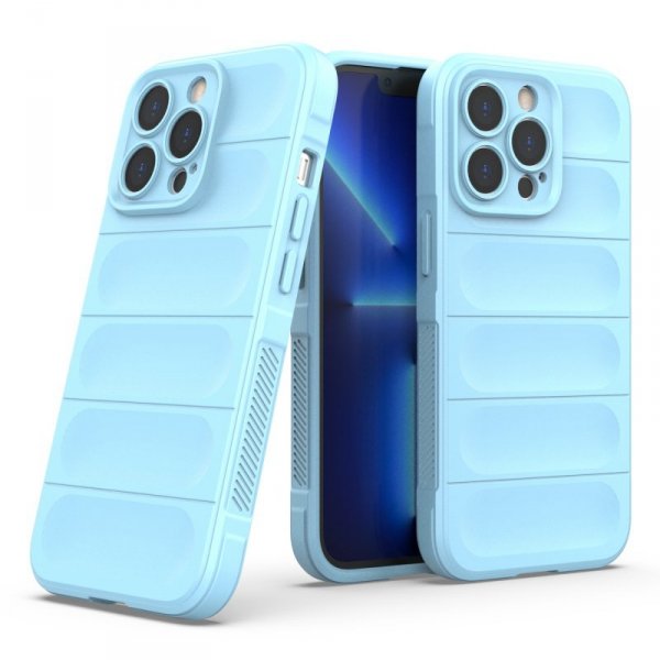 Magic Shield Case etui do iPhone 13 Pro elastyczny pancerny pokrowiec jasnoniebieski