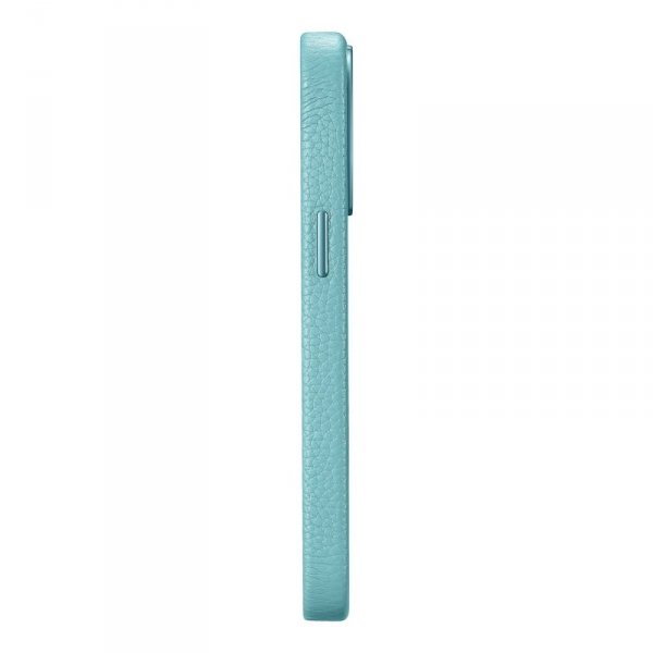 iCarer Litchi Premium Leather Case skórzane etui iPhone 14 Pro Max magnetyczne z MagSafe zielony (WMI14220712-GN)