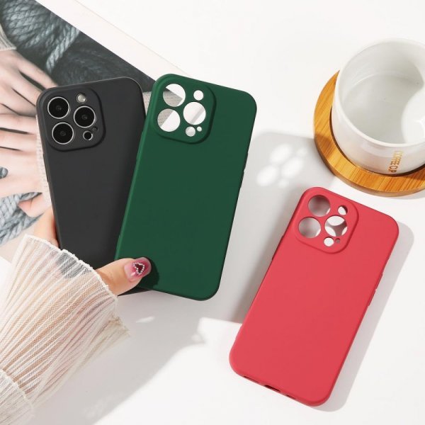 Silicone case etui iPhone 14 Plus silikonowy pokrowiec jasnoniebieskie