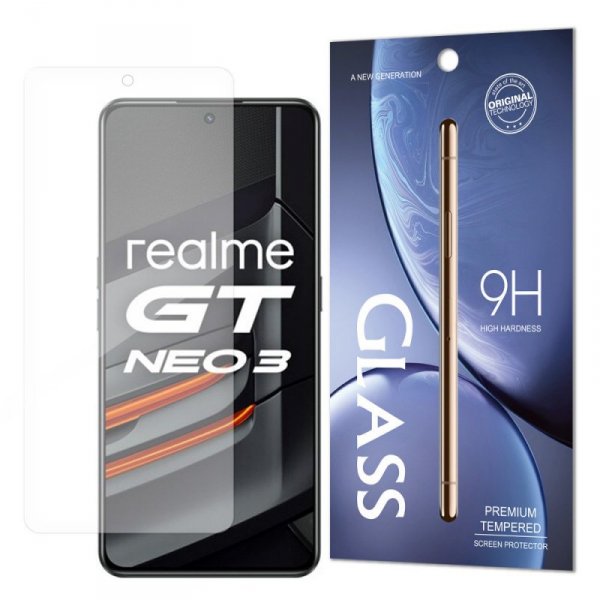 Tempered Glass szkło hartowane 9H Realme GT Neo 3 (opakowanie – koperta)
