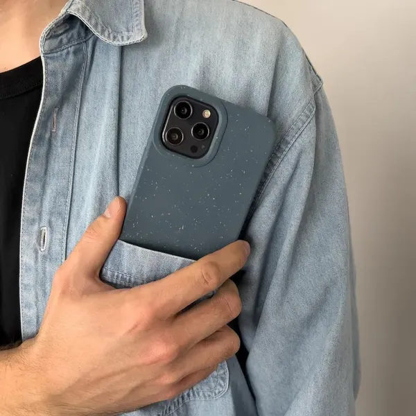 Eco Case etui iPhone 14 Pro silikonowy degradowalny pokrowiec różowe