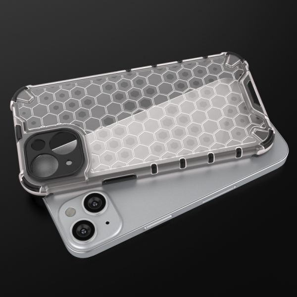 Honeycomb etui iPhone 14 Plus pancerny hybrydowy pokrowiec czarne