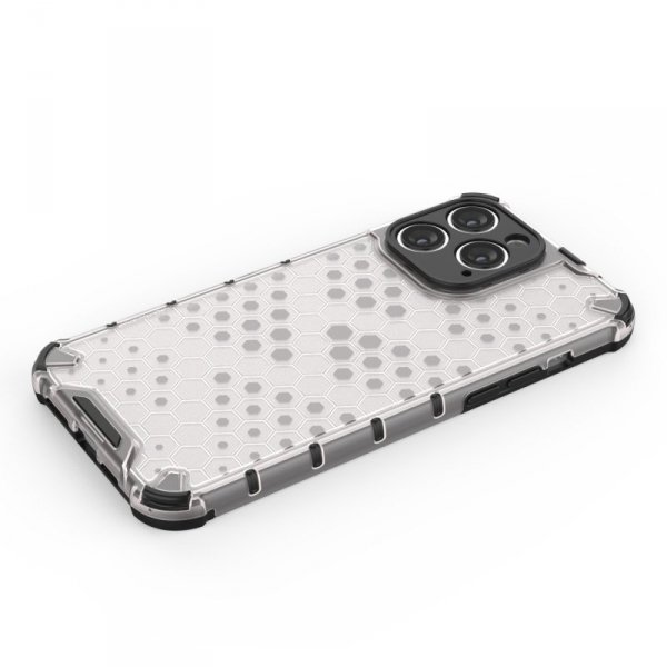 Honeycomb etui iPhone 14 Pro Max pancerny hybrydowy pokrowiec czarne