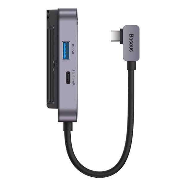 Uniwersalny HUB USB do tabletu / smartfona 6w1 USB-C Baseus PadJoy - ciemnoszary