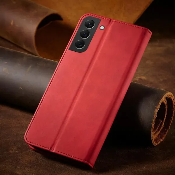 Magnet Fancy Case etui Samsung Galaxy S23+ pokrowiec z klapką portfel podstawka czerwone