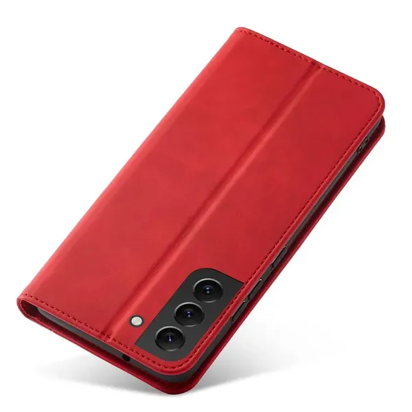 Magnet Fancy Case etui Samsung Galaxy S23 Ultra pokrowiec z klapką portfel podstawka czerwone