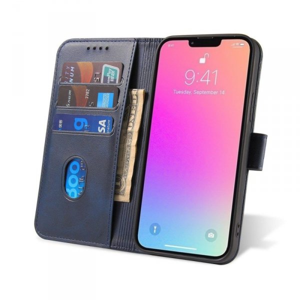 Magnet Case etui Samsung Galaxy S23+ pokrowiec z klapką portfel podstawka niebieskie