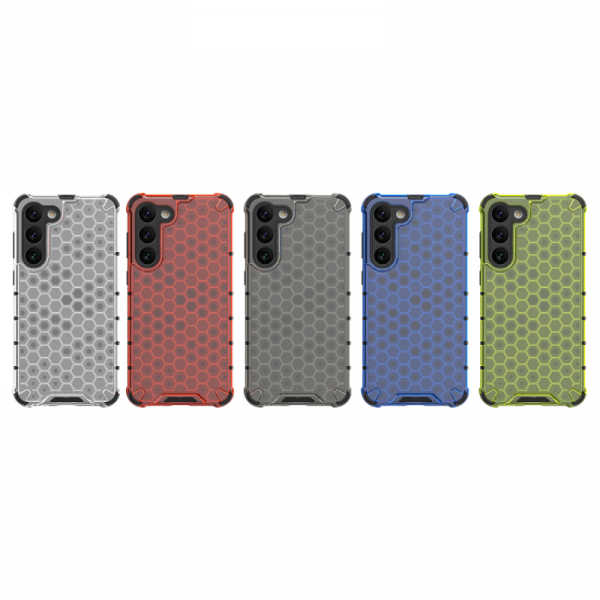 Honeycomb etui do Samsung Galaxy S23+ pancerny hybrydowy pokrowiec przezroczyste