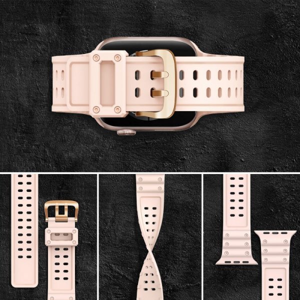 Pasek Strap Triple Protection do Apple Watch 38 / 40 / 41 mm opaska bransoleta - różowy