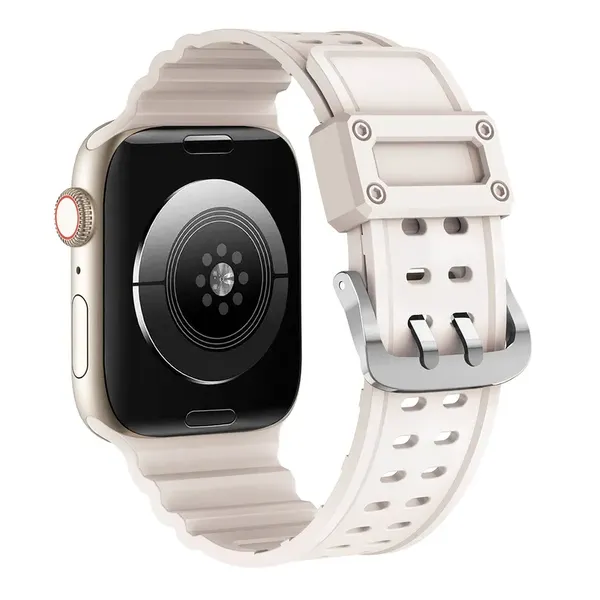 Pasek Strap Triple Protection do Apple Watch 42 / 44 / 45 / 49 mm opaska bransoleta - beżowy