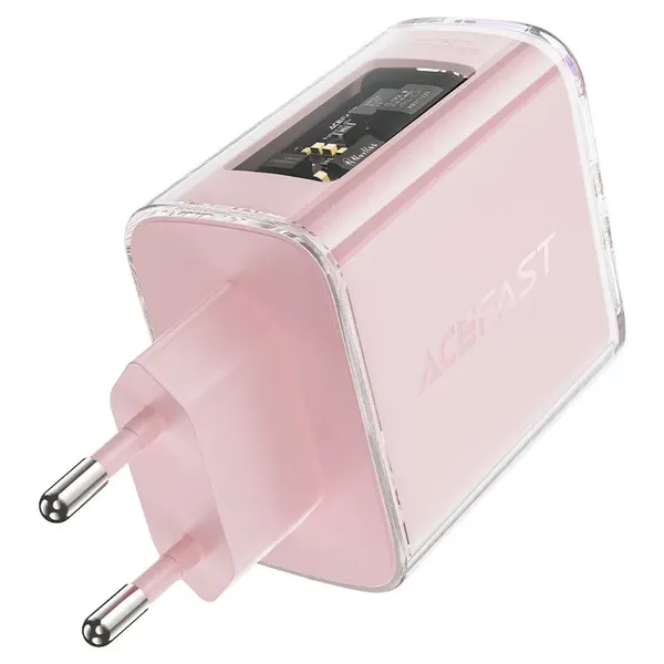 Acefast ładowarka GaN 65W 3 porty (1xUSB, 2xUSB C) zielona (A45)