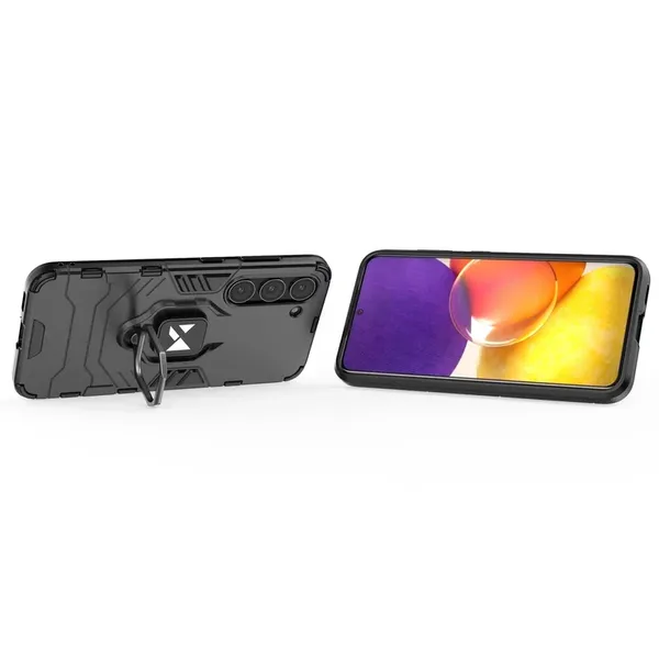 Wozinsky Ring Armor etui Samsung Galaxy S23 pancerny pokrowiec uchwyt magnetyczny ring czarne