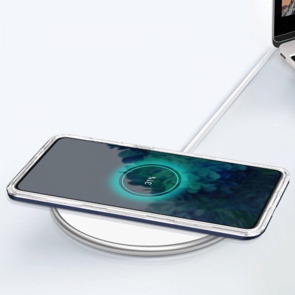 Clear 3in1 etui do Samsung Galaxy S23+ silikonowy pokrowiec z ramką niebieskie